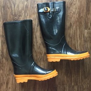 Marc Jacobs Rain Boots 38 Orange & Black